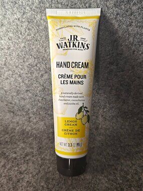 J.R. Watkins Lemon Cream Hand Cream 3.3oz Dry Skin NEW No Box